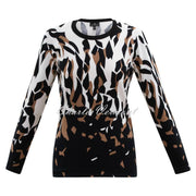 Marble Sweater - Style 6310-165 (Camel / Ivory / Black)