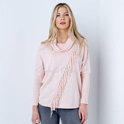 Marble Fringe Sweater - Style 6373-120 (Pale Pink)