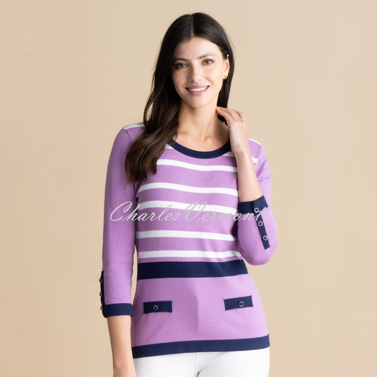 Marble Sweater - Style 6501-197 (Lavender)