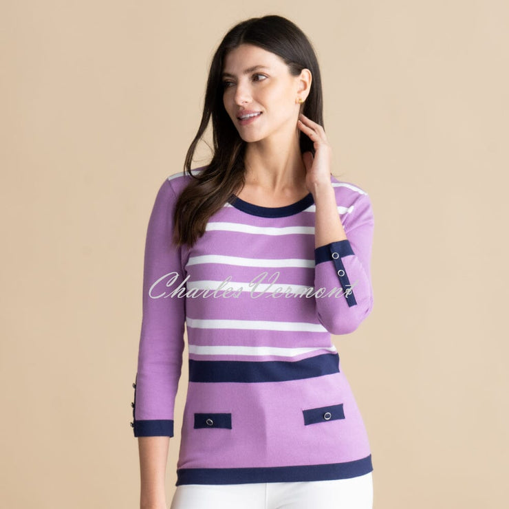 Marble Sweater - Style 6501-197 (Lavender)