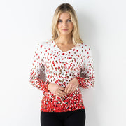 Marble Sweater - Style 6697-109 (Red / Camel / Ivy / Black)