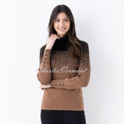 Marble Sweater - Style 6725-130 (Camel / Black)