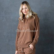 Marble Hooded Sweater - Style 6571-130 (Camel)