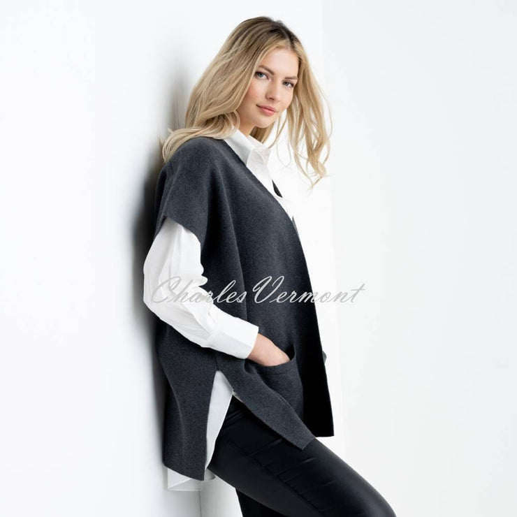 Marble Cardigan - Style 6771-105 (Charcoal Grey)