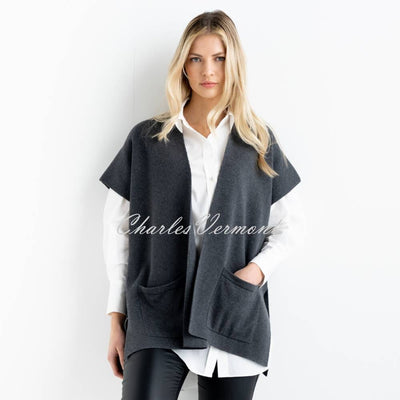 Marble Cardigan - Style 6771-105 (Charcoal Grey)