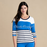 Marble Striped Sweater - Style 6883-201 (Deep Blue)