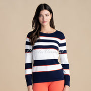 Marble Striped Sweater - Style 6884-200 (Dark Orange)