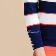 Marble Striped Sweater - Style 6884-200 (Dark Orange)