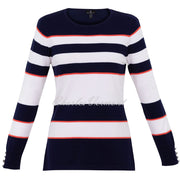 Marble Striped Sweater - Style 6884-200 (Dark Orange)