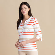 Marble Striped Top - Style 6887-200 (Dark Orange)