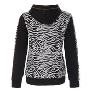 Dolcezza Zebra Zip Hooded Jacket - Style 72105