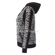 Dolcezza Zebra Zip Hooded Jacket - Style 72105