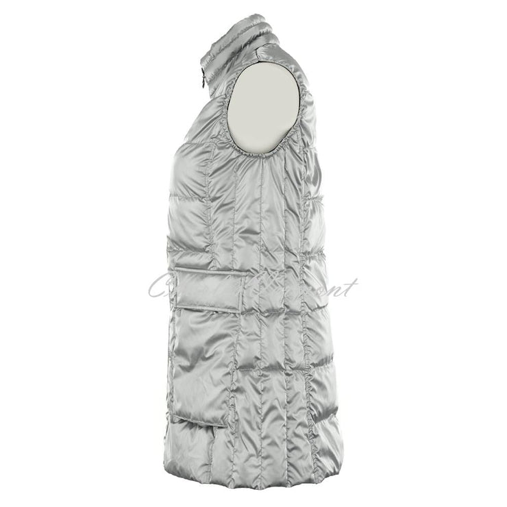 Dolcezza Longline Gilet - Style 72801 (Silver)