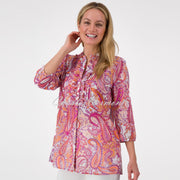 Just White Paisley Blouse - Style J2842