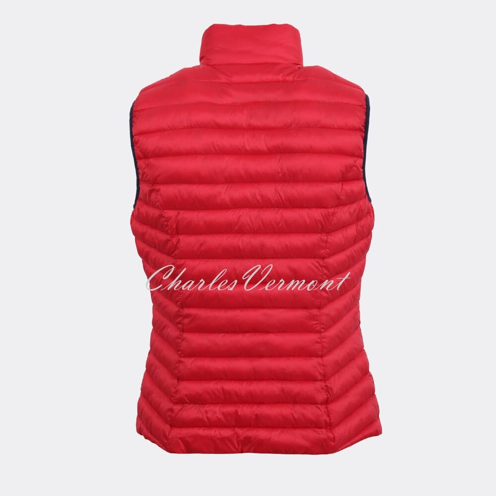 Barbara Lebek Reversible Gilet 56130002 Red Navy Charles Vermont