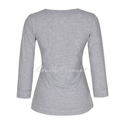 Dolcezza Long Sleeve Top – Style 22121 (Heather Grey)