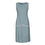 Dolcezza Sleeveless Linen Dress – Style 22154 (Teal)