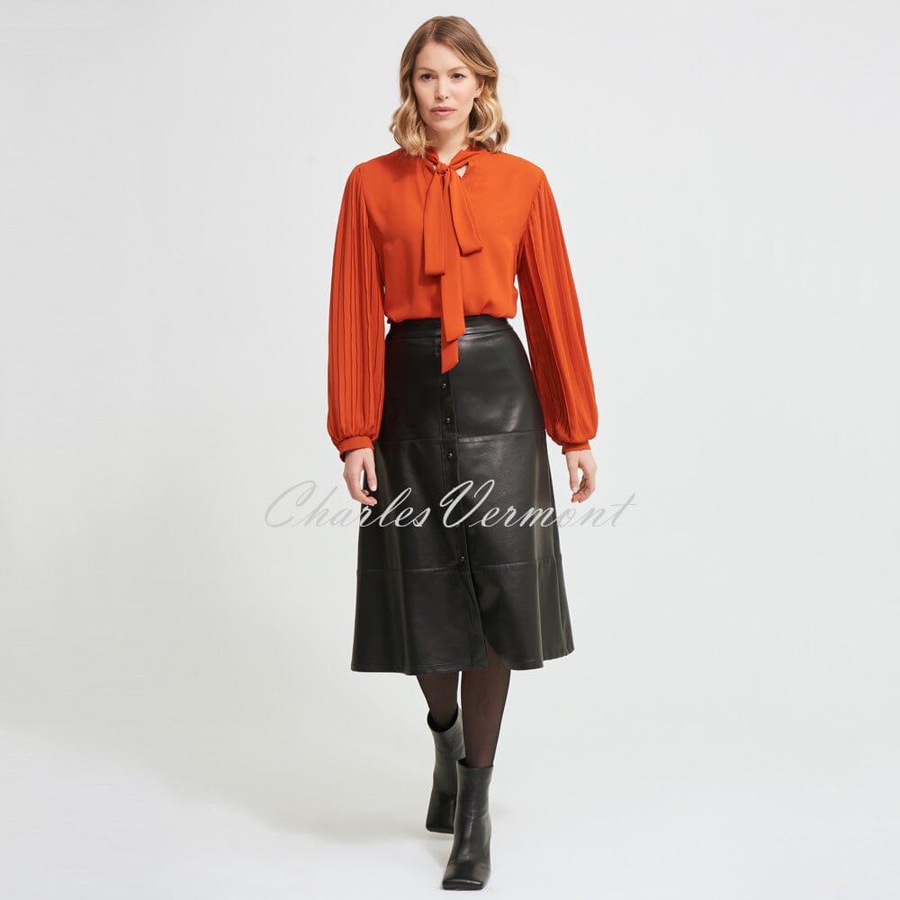 Joseph leather midi skirt best sale