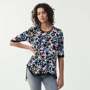 Joseph Ribkoff Multi-Coloured Print Top – Style 221044