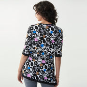 Joseph Ribkoff Multi-Coloured Print Top – Style 221044