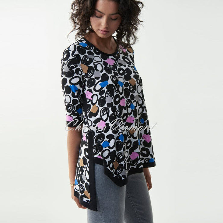 Joseph Ribkoff Multi-Coloured Print Top – Style 221044