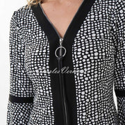 Joseph Ribkoff Contrast Print Top/Jacket – Style 223202