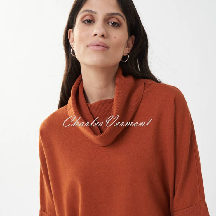 Joseph Ribkoff Funnel Neck Top – Style 223957 (Amber Stone)