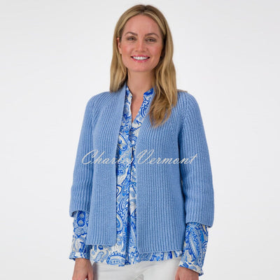 Just White Cardigan - Style J2904-420 (Blue)