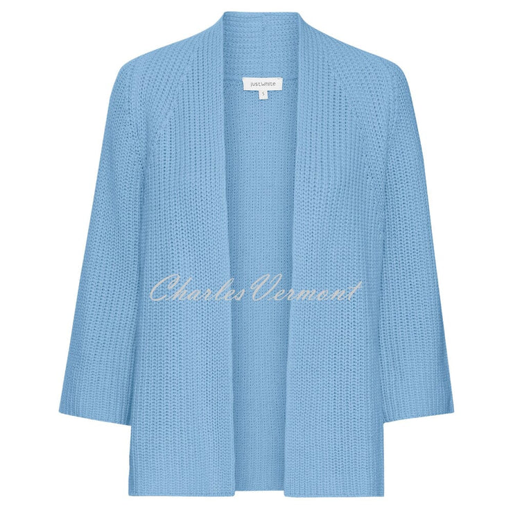 Just White Cardigan - Style J2904-420 (Blue)