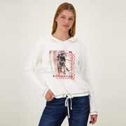 Just White Hoodie Top – Style J1032