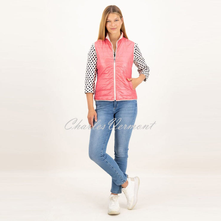 Just White Reversible Gilet Jacket - Style J1413