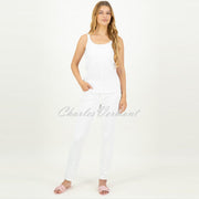 Just White Camisole Top - Style J1683-010 (White)