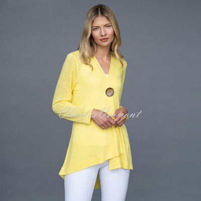 Marble Longline Cardigan – Style 6094-152 (Yellow)