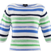 Marble Sweater – Style 6124-190 (White / Azure Blue / Green)