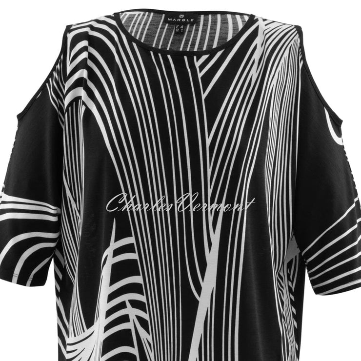 Marble Tunic – Style 6193-102 (Black / White)