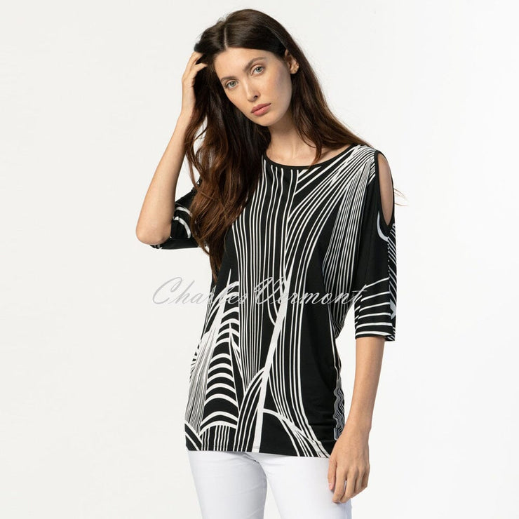 Marble Tunic – Style 6193-102 (Black / White)