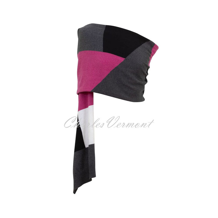 Marble Scarf – style 6381-181 (Raspberry / Multi)