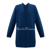 Marble Longline Cardigan – style 6386-170 (Marine Blue)