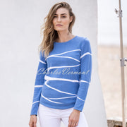 Marble Sweater - Style 6560-190 (Mid Blue)