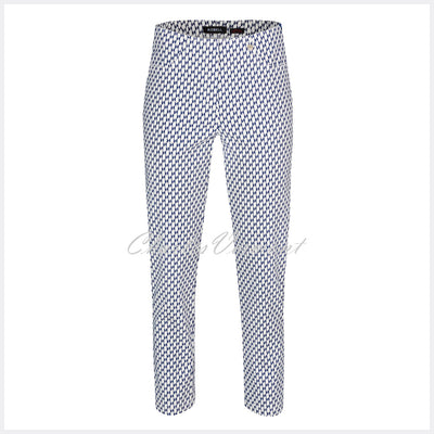 Robell Bella 09 - 7/8 Cropped Trouser 51560-54381-69 (Geometric Print)